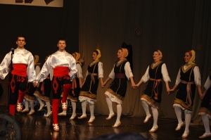 A beautiful troop of Serbian kolo dancers